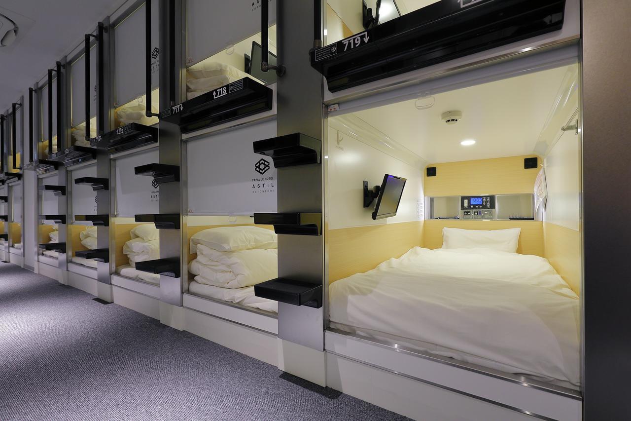 Capsule Hotel Astil Dotonbori Ōsaka Eksteriør bilde